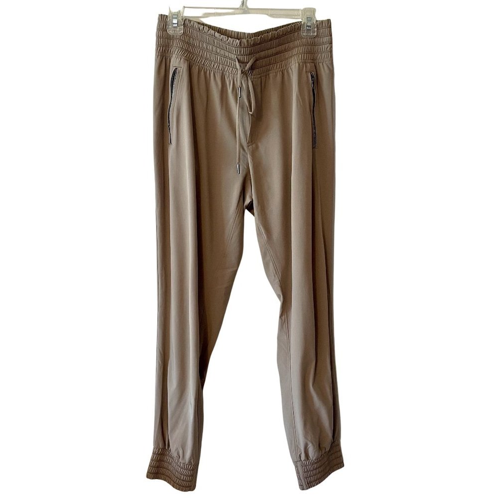 Athleta | Tan "Camden" Athletic/Outdoor Wide Waistband Drawstring Joggers 8